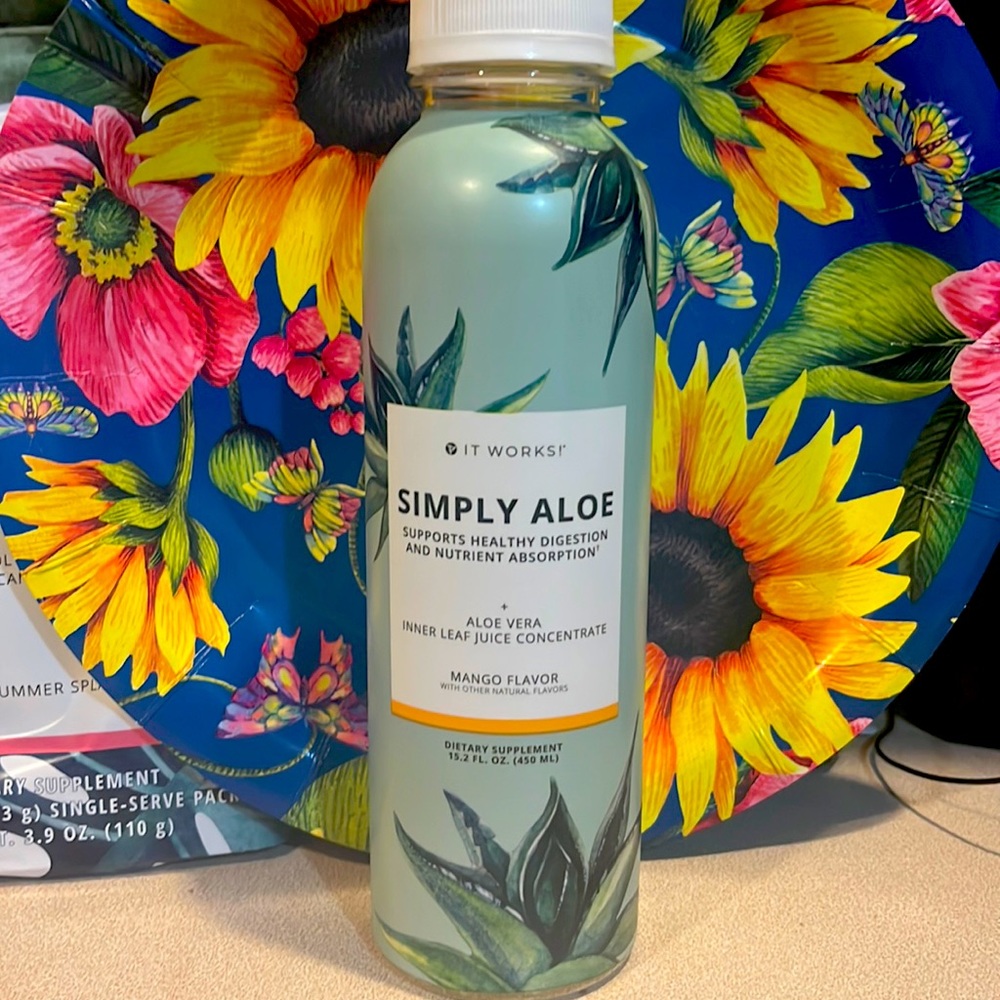 🥭 It Works ! SIMPLY ALOE  MANGO FLAVOR🥭aloe vera inner leaf juice concentrate